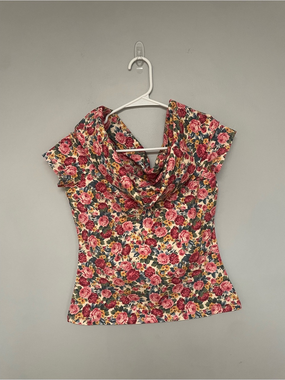 Sezane - Jared Top - Alcante - Floral Off Shoulder Women’s Top - Pink Rose Print